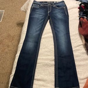 Bootcut Diamond Embroidery Size 30 Low Waisted Jeans